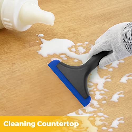 Gomake Small Silicone Squeegee Window Shower Squeegee Tool,Auto Water Blade for Car Windshield, Window, Mirror, Glass Door,Bathroom - Image 5