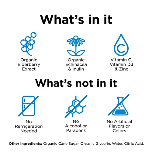 Mommy's Bliss Organic Baby Elderberry Drops, Immune Support with Vitamins, Prebiotics, Zinc & Organic Echinacea, Age 4 Months +, 3 Fl Oz (36 Servings) - Image 5