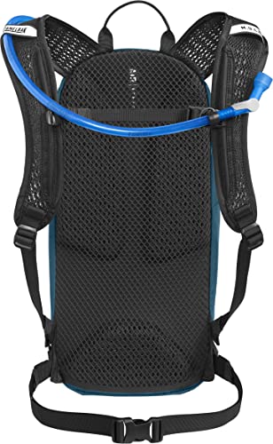 CamelBak M.U.L.E. 12 Mountain Biking Hydration Pack - Easy Refilling Hydration Backpack - Magnetic Tube Trap 100oz, Moroccan Blue/Black - Image 9
