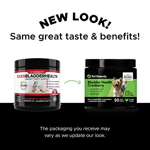 Pet Honesty Bladder Health Cranberry Supplement for Dogs – Kidney Support for Dogs, Dog UTI - Cranberry & D-Mannose to Help Support Dog Urinary Tract Health, Dog Urine & Dog Bladder Support (Chicken) - Image 8