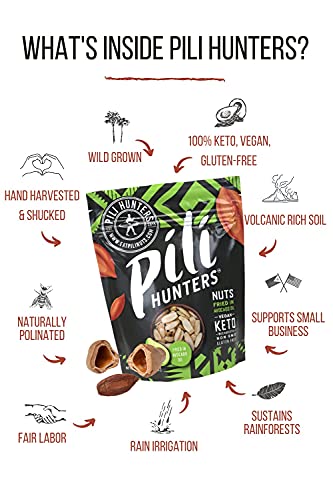 Pili Hunters - Wild Sprouted Pili Nuts, Traditional Fried Avocado Oil (5 oz Bag) Keto/Paleo/Vegan Snacks, Low Carb Energy, Gluten Free, Superfood, The Original As Seen on TV - Image 7