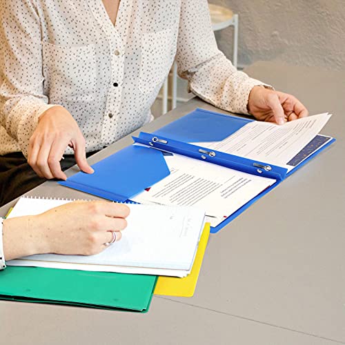 KTRIO Plastic Pocket Folders with Prongs, 5 Pack 2 Pocket Folders 3 Prong Folders with Pockets and Brads Heavy Duty Letter Size Colored Plastic Folders with Pocket and Prong for School Office Home - Image 2
