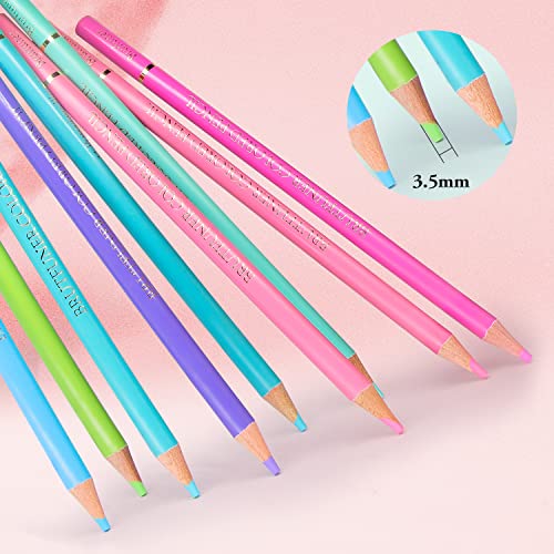 NA Professional coloring pencils for Adult Coloring Books,Macaron 50 Colored Pencils Set,Art pencils for Artists Drawing, Sketching - Image 5