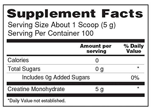 Isopure Unflavored Creatine Monohydrate Powder 500g (Packaging May Vary) - Image 3