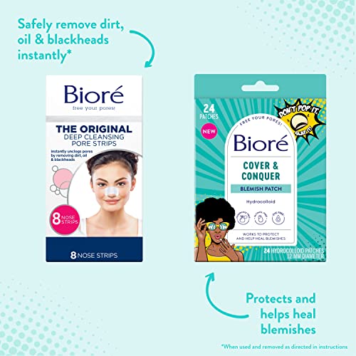 Biore Pimple Patches, Cover & Conquer Blemish Patch, Medical Grade Ultra-Thin Hydrocolloid for Covering Zits and Blemishes, HSA/FSA Approved, 30 count - Image 4