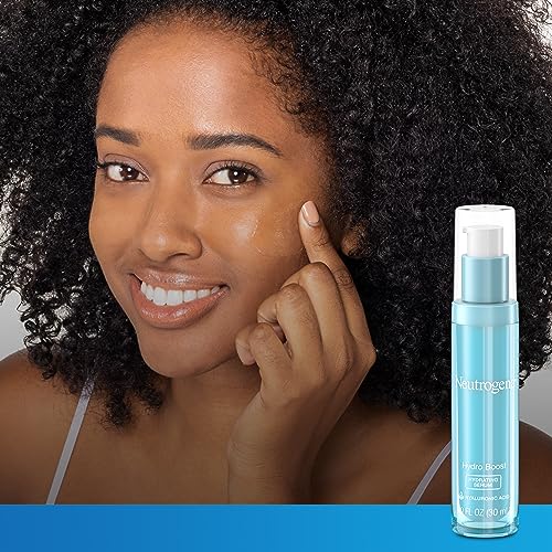 Neutrogena Hydro Boost Hydrating Hyaluronic Acid Serum, Oil-Free and Non-Comedogenic Face Serum Formula for Glowing Complexion, Oil-Free & Non-Comedogenic, 1 fl. oz - Image 4