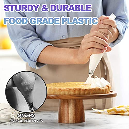 Anaeat Pastry Piping Bags Anti-Burst - Extra Thick 100 Pack Cake Decorating Bags, Disposable Cupcake Icing Bags for Cake, Cupcakes, Cookies & Frosting - Professional Baking Tools for Bakers (12") - Image 2