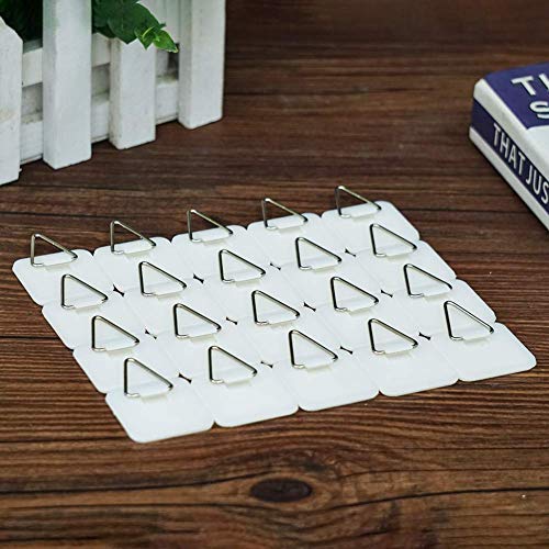 Artliving 1.25 Inch Invisible Adhesive Plate Hanger Set Vertical Plate Holders for the wall (100 pack) - Image 3