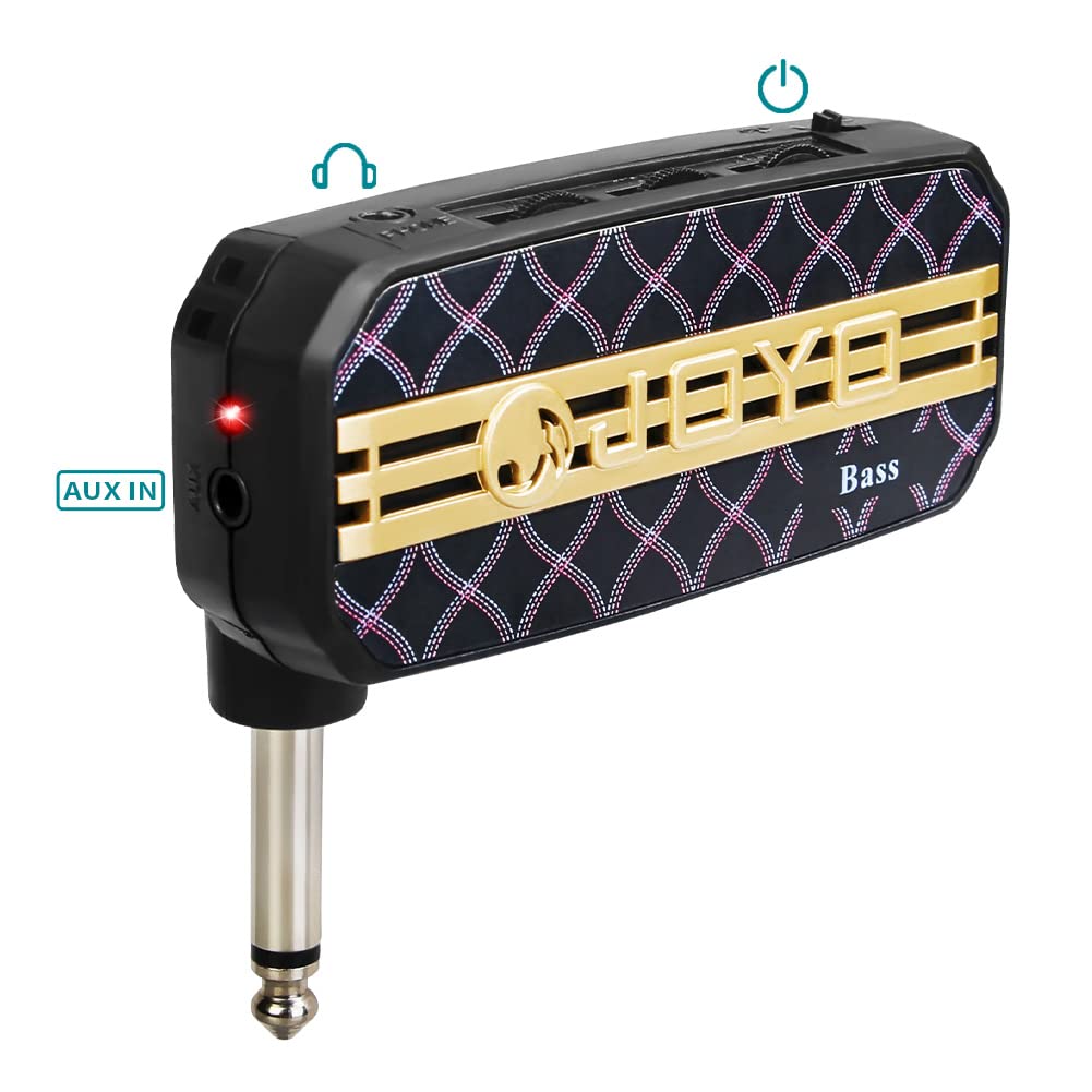 JOYO Bass Guitar Headphone Amp Bassist Pocket Mini Practice Amplifier with Aux in(JA-03B) - Image 9