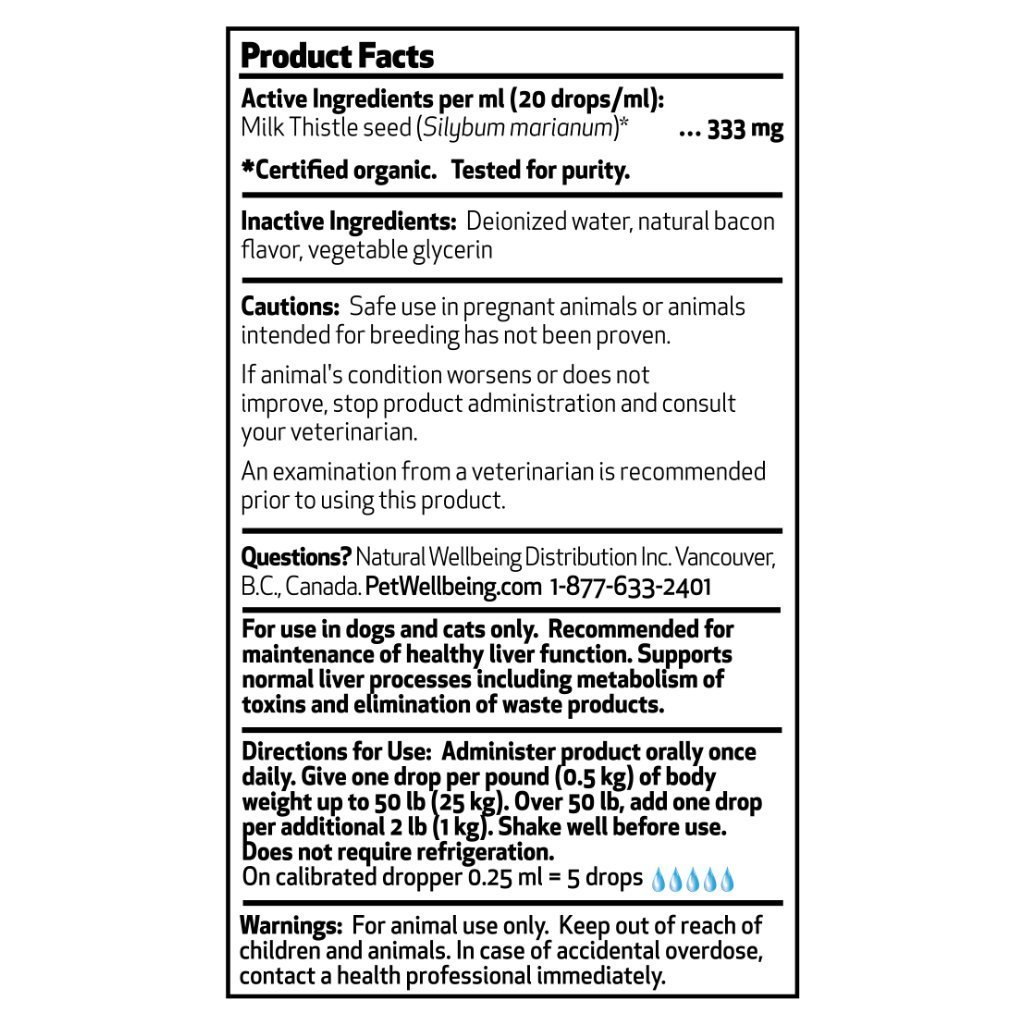 Pet Wellbeing Milk Thistle for Dogs & Cats - Supports Liver Health, Protects Liver - Glycerin-Based Natural Herbal Supplement - 4 oz (118 ml) - Image 5