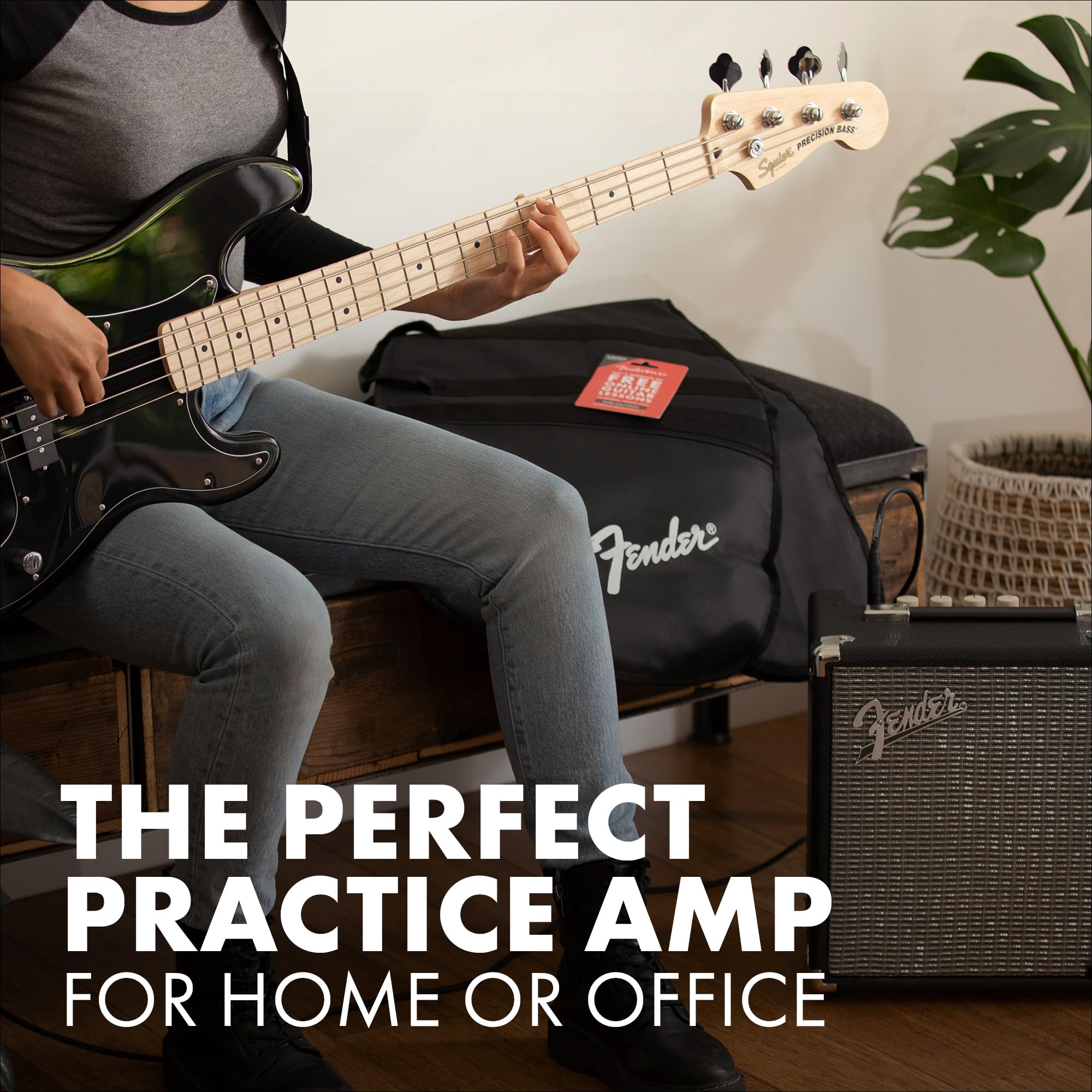 Fender Rumble 25 V3 Bass Amp for Bass Guitar, Bass Combo, 25 Watts, with 2-Year Warranty 8 Inch Speaker, with Overdrive Circuit and Mid-Scoop Contour Switch - Image 2